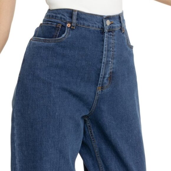 NEW DUER Midweight-Performance Loose Fit Jeans - Straight Leg Medium Blue 252 - Picture 4 of 6